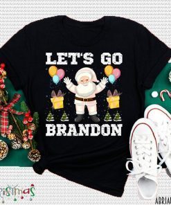 2021 Let's Go Brandon Funny Santa December Birthday Christmas Shirt