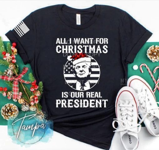 Official All I Want For Christmas Is A New President T-ShirtOfficial All I Want For Christmas Is A New President T-Shirt