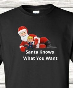 Classic Santa Knows What You Want Trump For Christmas Gift T-ShirtClassic Santa Knows What You Want Trump For Christmas Gift T-Shirt