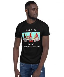 2021 Lets Go Brandon Gnome Friends Christmas Short Sleeve Unisex T-Shirt