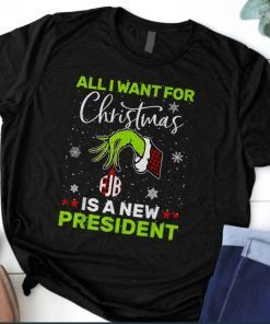 All I Want For A Christmas Is A New President , Funny Political Gift TShirt