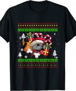 Classic Dachshund Christmas Ornament, Cute Dog with Santa Hat T-Shirt