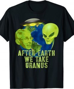 Fauci Alien UFO Outer Space Funny Conservative Anti Fauci Unisex T-Shirt