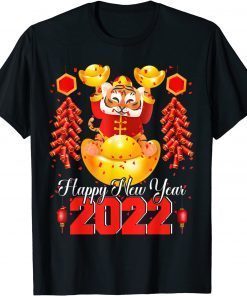 Happy New Year 2022 Cute Lunar New Year Chinese Tiger Year Unisex T-Shirt Happy New Year 2022 Cute Lunar New Year Chinese Tiger Year Unisex T-Shirt