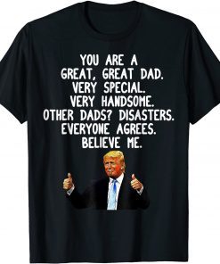 Classic Donald Trump Father's Day Gag Gift Conservative Dad T-Shirt