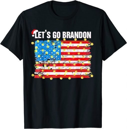 Let's Go Branson Brandon Conservative Anti Liberal US Flag Funny Tee Shirts