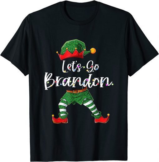 2022 The Let's Go Brandon Elf Matching Family Pjs Christmas T-Shirt