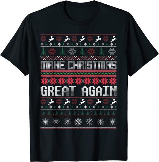 2022 Make Christmas Great Again Trump Christmas Ugly Sweater T-Shirt