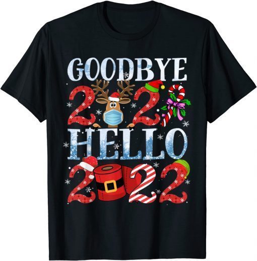 Happy New Year 2022 New Years Eve Goodbye 2021 Pajama Family Gift T-Shirt