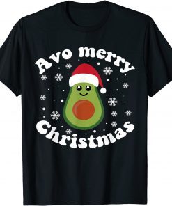 Official Avocado Christmas Avo Merry Plaid Santa Hat Vegan KETO Cute T-Shirt