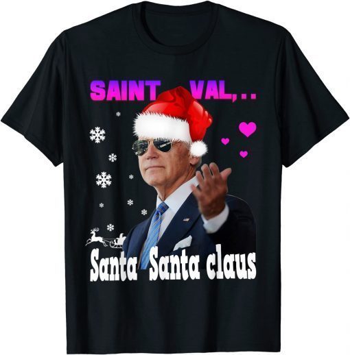Funny Santa Joe Biden Happy valentine's day Ugly Christmas Sweater T-Shirt