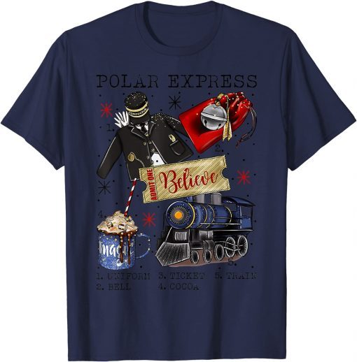 2022 Christmas North Pole Polar Express All Abroad Xmas T-Shirt