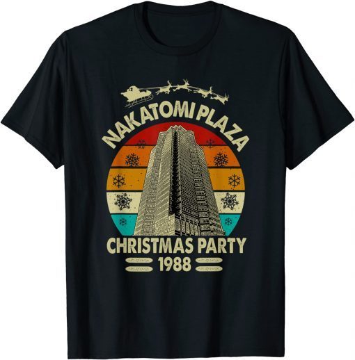 Classic Nakatomi Plaza Christmas Party 1988 Xmas Holiday T-Shirt