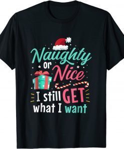 Funny Naughty or Nice List Christmas Stocking Stuffer Gifts Tee Shirts