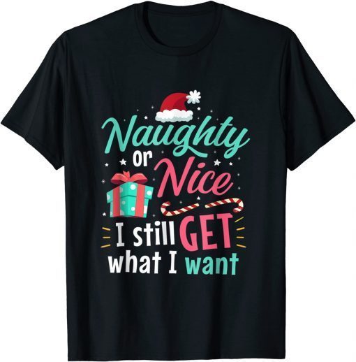 Funny Naughty or Nice List Christmas Stocking Stuffer Gifts Tee Shirts