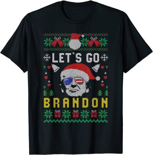 Let's Go Branson Brandon Trump Santa Biden Chant Ugly Xmas 2022 T-Shirt