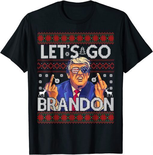 Let's Go Branson Brandon Trump Ugly Christmas Sweater Classic Tee Shirts