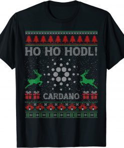 Classic Ugly Sweater Christmas Cardano ADA Coin HODL Crypto Token T-Shirt