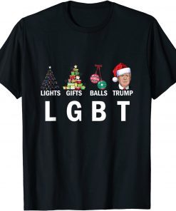 2022 All I Want For Christmas Trump LGBT Funny Trump Christmas T-Shirt