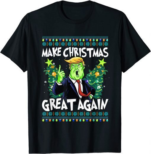 T-Shirt Make Christmas Great Again ELF Trump Christmas 2022