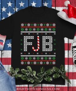 Funny FJB Ugly Christmas Sweater, Anti Biden Republican Xmas Gift TShirt