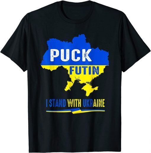 T-Shirt Ukrainian Lover I Stand With Ukraine Flag