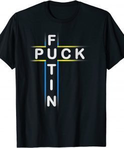 Official Puck Futin Meme I Stand With Ukraine Ukrainian Lover Support T-Shirt