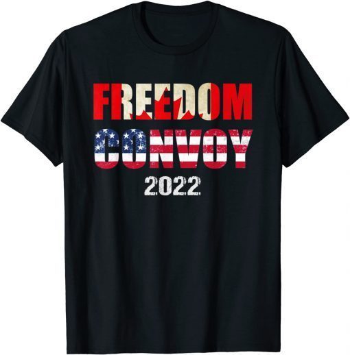 T-Shirt Canada Freedom Convoy 2022 Canadian Truckers Support Gift