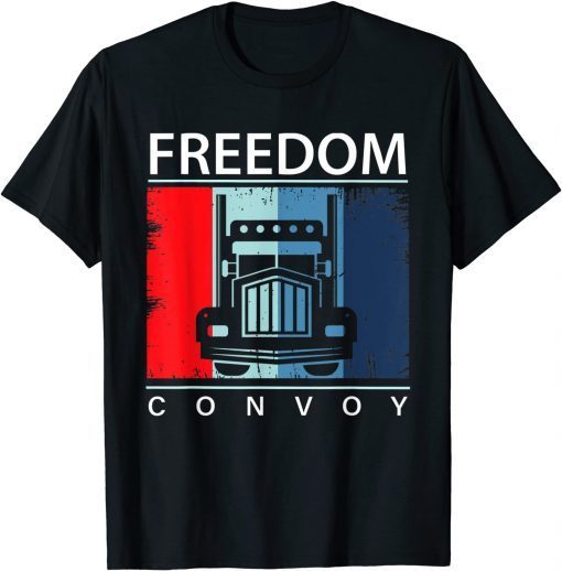 Official Canada Freedom Convoy 2022 Canadian Truckers Support T-Shirt