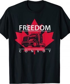 Canada Freedom Convoy 2022 Canadian Truckers Support TShirt