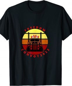 Canada Freedom Convoy 2022 Retro Vintage,Truckers Support Classic Shirt