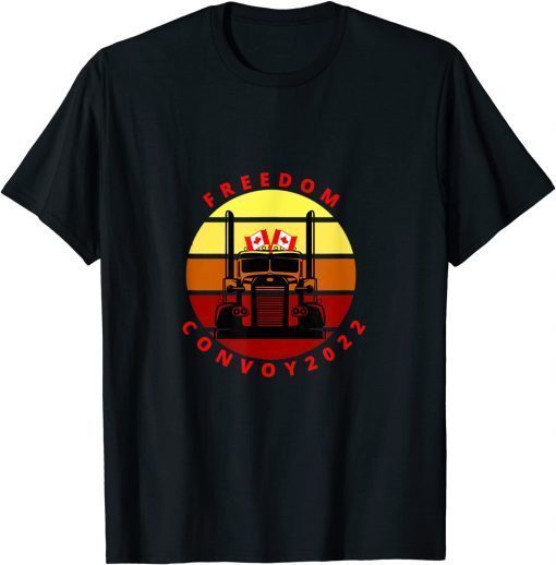 Canada Freedom Convoy 2022 Retro Vintage,Truckers Support Classic Shirt