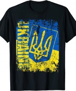 UKRAINE Flag Vintage Distressed UKRAINE TShirt