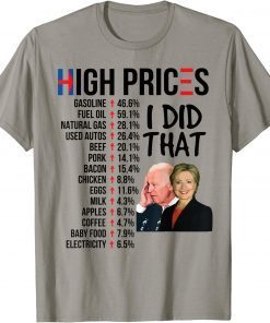 Classic Biden High Prices Inflation Bad Economy Gas Unemployment Joe T-Shirt