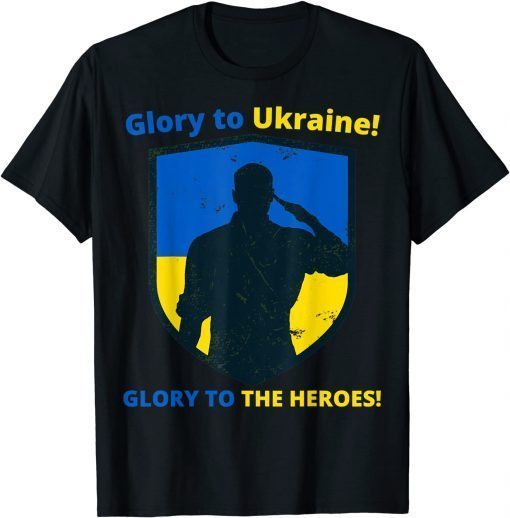 Glory to Ukraine! Glory to the heroes! Support Ukraine Unisex T-Shirt