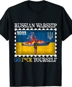 Vintage Ukraine Postage Stamp Flag Pride 2022 Retro Classic Shirt