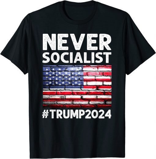 Classic Donald Trump 2024 President Election Republican USA flag T-Shirt