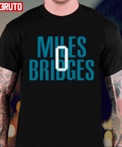 Typography Miles Bridges 0 NBA Basketball Player T-Shirt