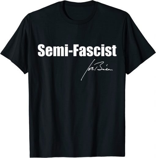 Biden Quotes Semi-Fascist Funny Political Humor Vintage T-Shirt