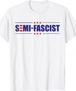 Biden Quotes Semi-Fascist Funny Political USA FLAG 2023 T-Shirt