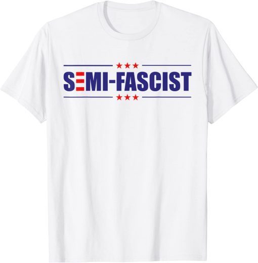 Biden Quotes Semi-Fascist Funny Political USA FLAG 2023 T-Shirt