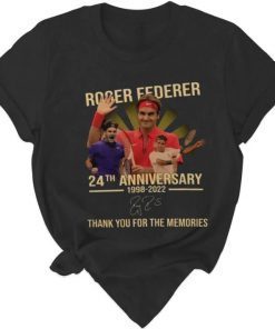 Roger Federer Retired, Thanks For Memories T-Shirt