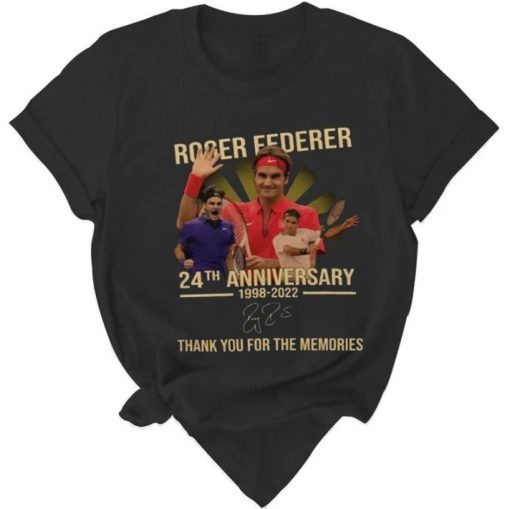 Roger Federer Retired, Thanks For Memories T-Shirt