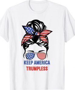 Keep America Trumpless USA Flag T-Shirt