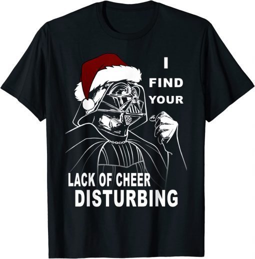 Star Wars Vader Santa Lack Holiday Cheer Christmas Tee Shirt
