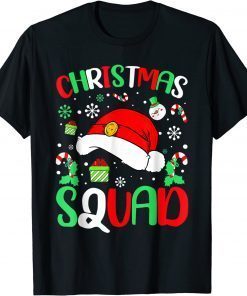 Christmas Squad Santa Hat Family Matching Pajama Xmas Classic T-Shirt