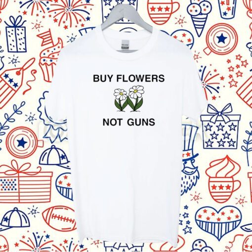 John Mclaughlin Buy Flowers Not Guns T-Shirt