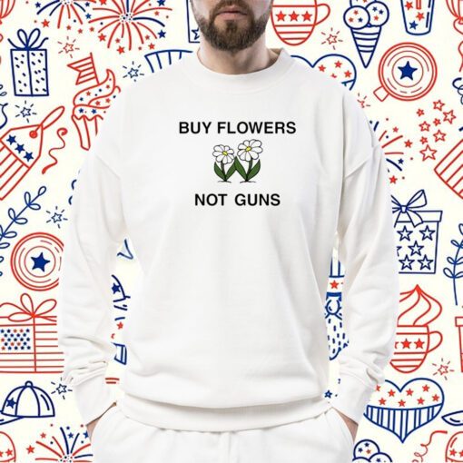 John Mclaughlin Buy Flowers Not Guns T-Shirt