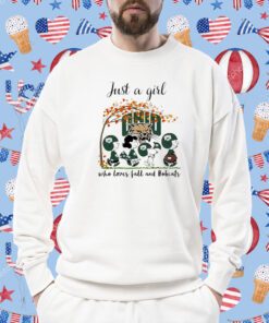 Just A Woman Who Loves Fall And Ohio Bobcats Peanuts Cartoon Shirts