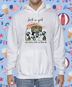 Just A Woman Who Loves Fall And Ohio Bobcats Peanuts Cartoon Shirts